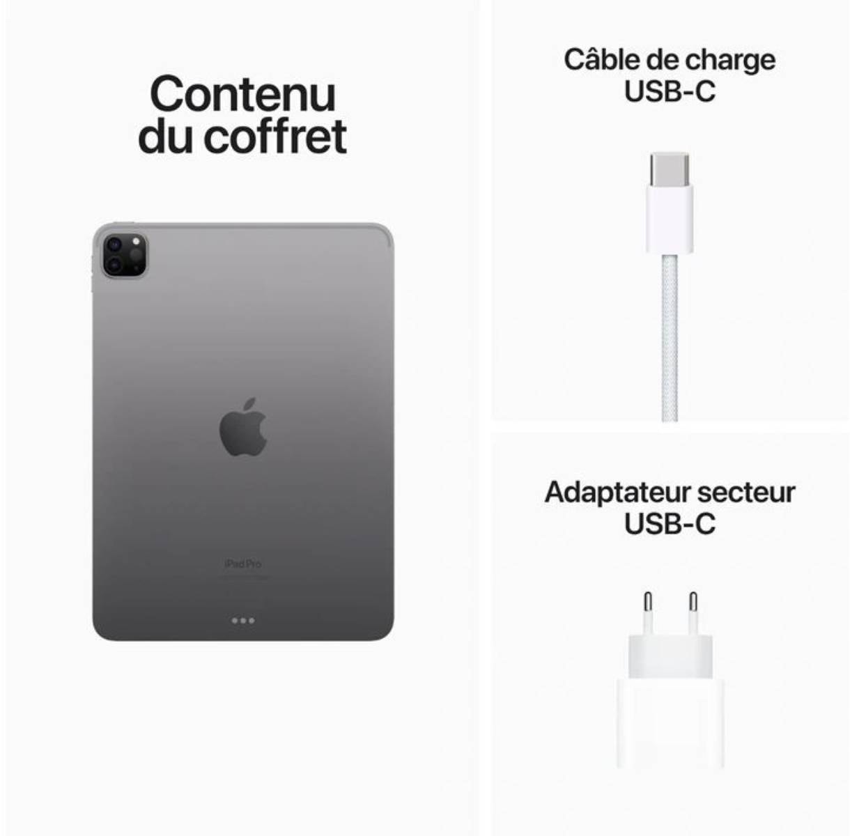 iPad Pro APPLE 11" (2022) WiFi 1To Gris Sidéral - IPADPRO11-MNXK3NF iPad Pro APPLE 11" (2022) WiFi 1To Gris Sidéral - IPADPRO11-MNXK3NF