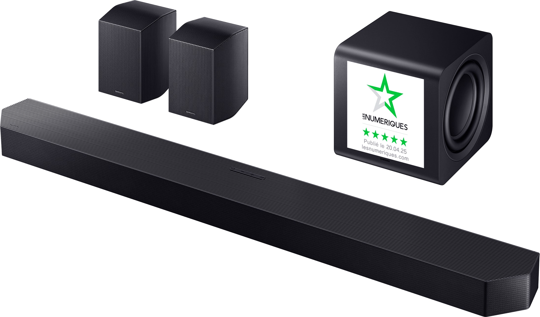 Barre de son SAMSUNG 11.1.4 Dolby Atmos Caisson + arrières Noir HW-Q990F