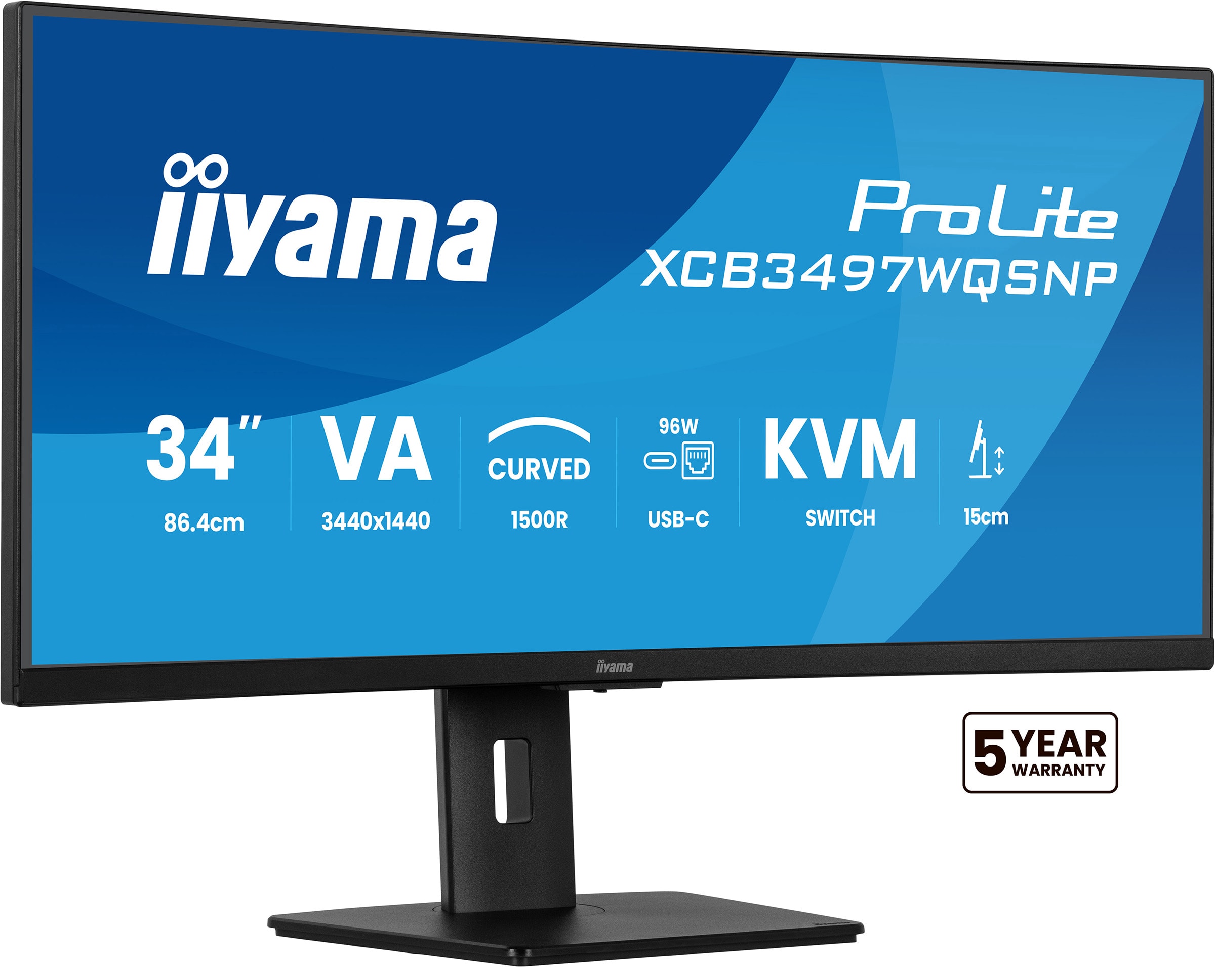 Ecran PC Gamer 34 pouces incurvé IIYAMA  - IIXCB3497WQSNPB1