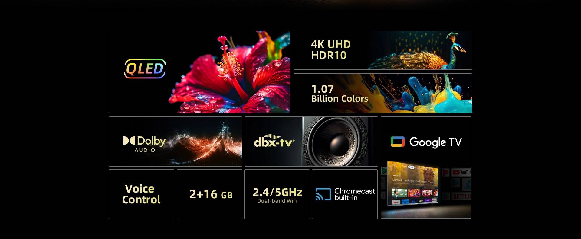 TV QLED 4K 126 cm CHIQ Ultra HD Smart TV 50" - U50QM8V TV QLED 4K 126 cm CHIQ Ultra HD Smart TV 50" - U50QM8V