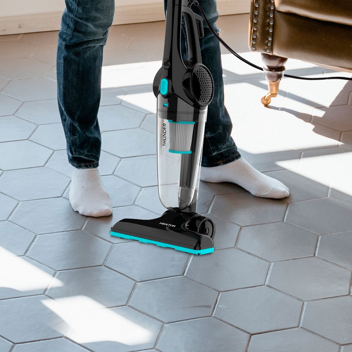 Aspirateur balai PRIXTON Thunder Noir - THUNDERBLACK Aspirateur balai PRIXTON Thunder Noir - THUNDERBLACK