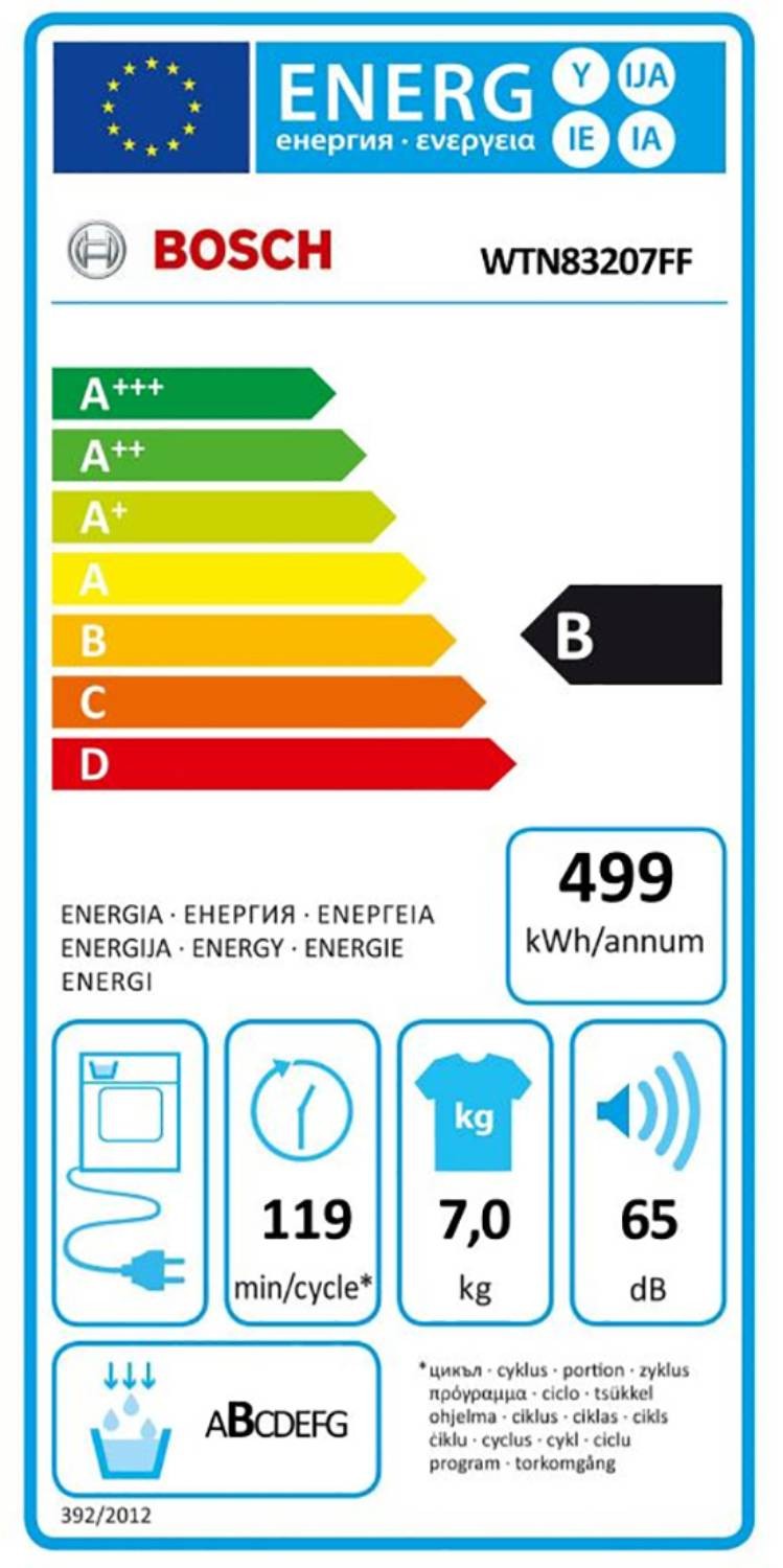 BOSCH Sèche linge Condensation 7kg