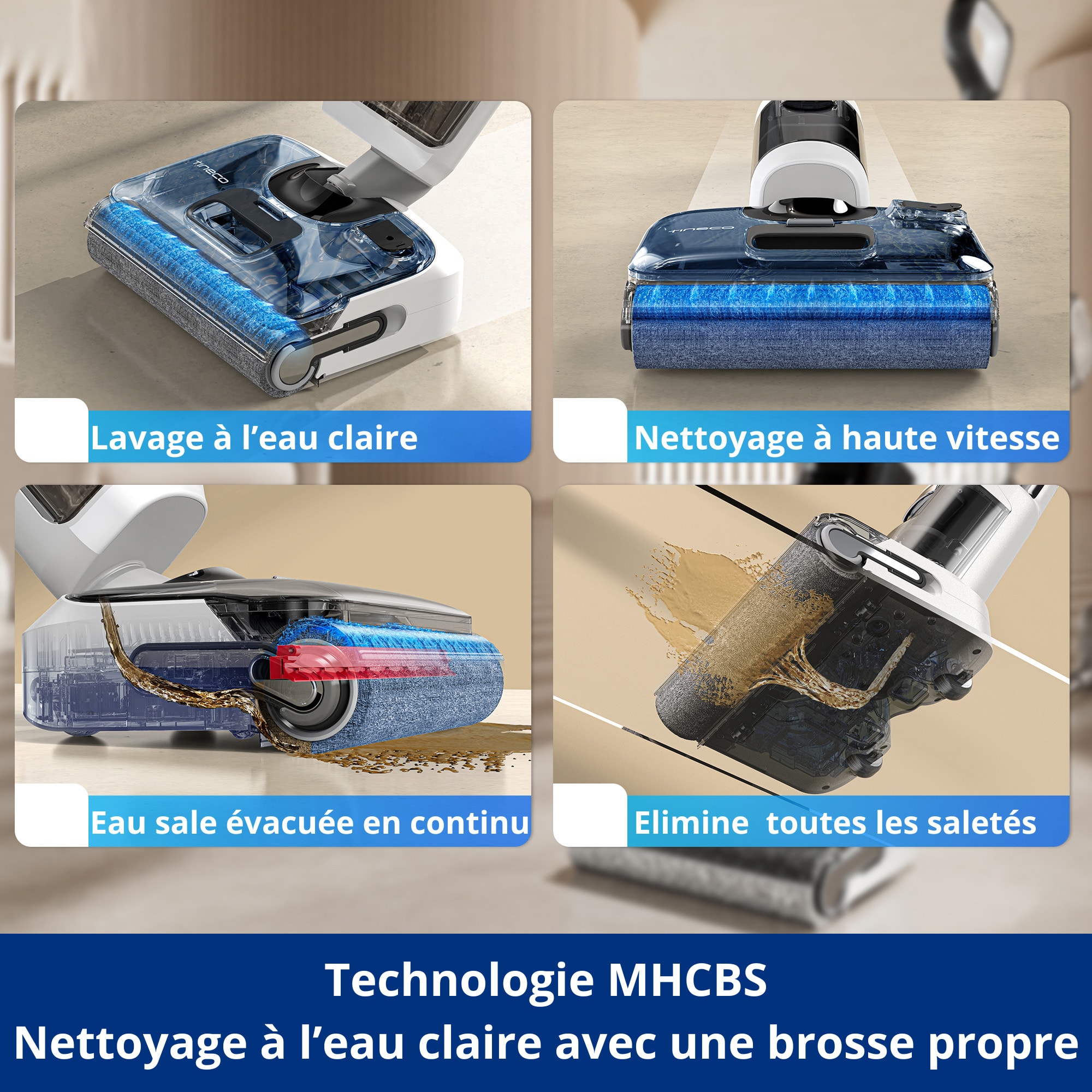 Aspirateur laveur TINECO - FLOORONE-S5STRETCH Aspirateur laveur TINECO - FLOORONE-S5STRETCH