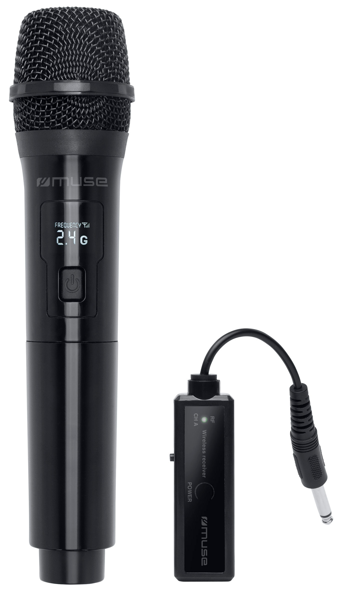 Micro sans fil MUSE Unidirectionnel 2.4 GHz USB-C 8h Noir MC-30WI