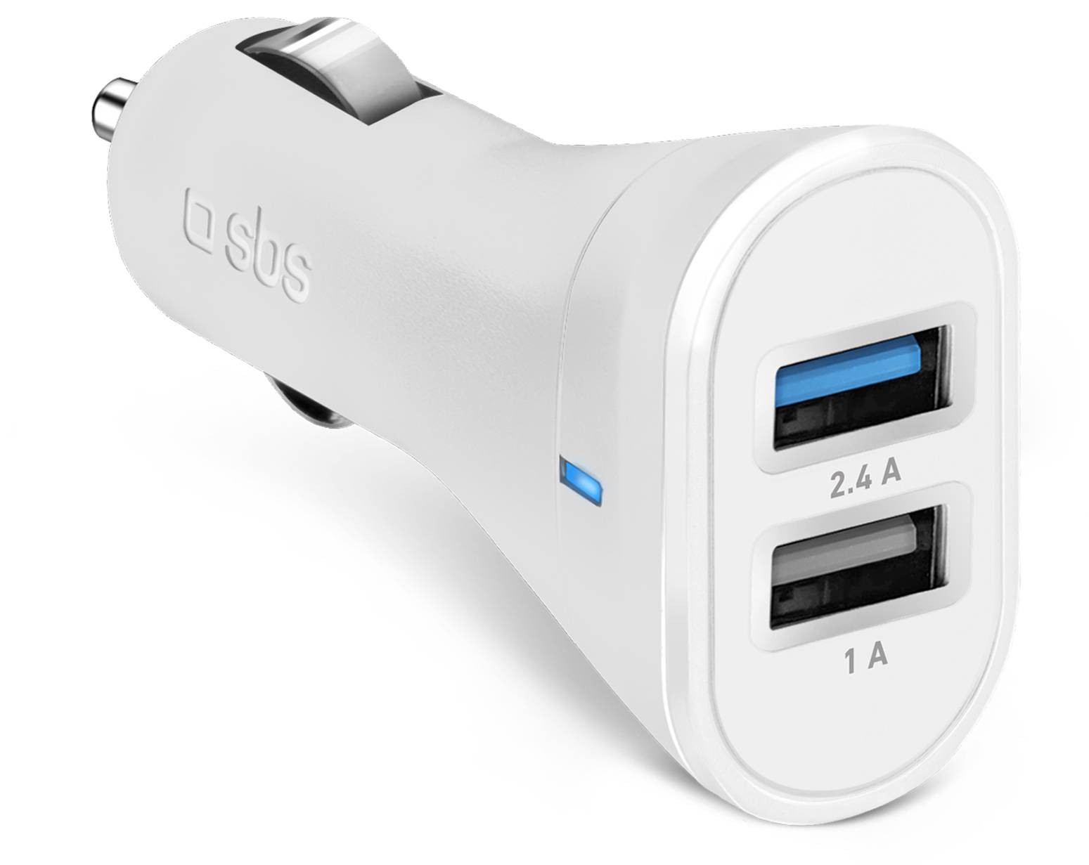 SBS Chargeur allume cigare avec deux ports USB 12 Watt  CHARGEURVOIT-2USB