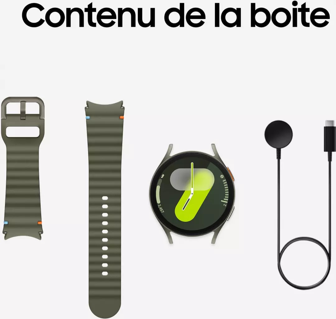Montre connectée GPS SAMSUNG Galaxy Watch7 44mm Bluetooth Vert - GALAXY-WATCH7-44-VT