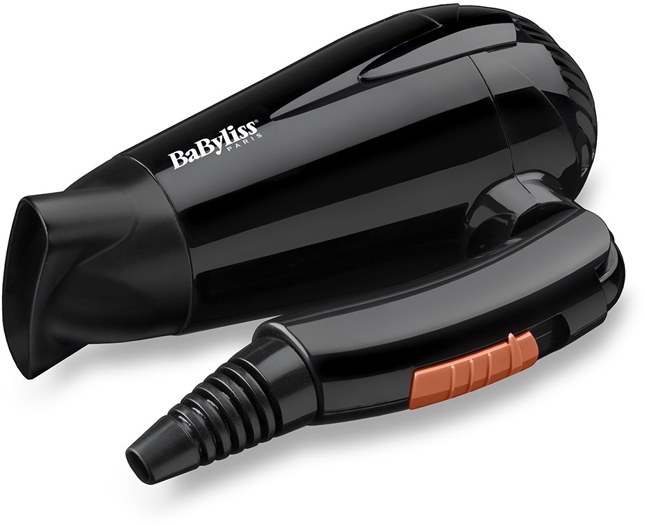 BABYLISS Sèche-cheveux de voyage Travel Dry 2000W compact Noir - 5344E