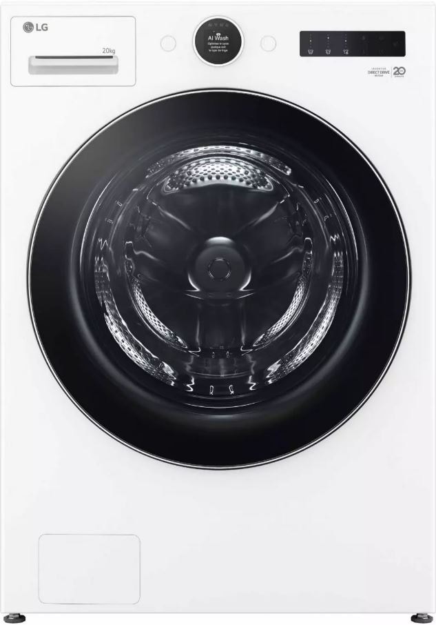 Lave linge Frontal LG 20kg 1000trs/min Blanc F20F12WST