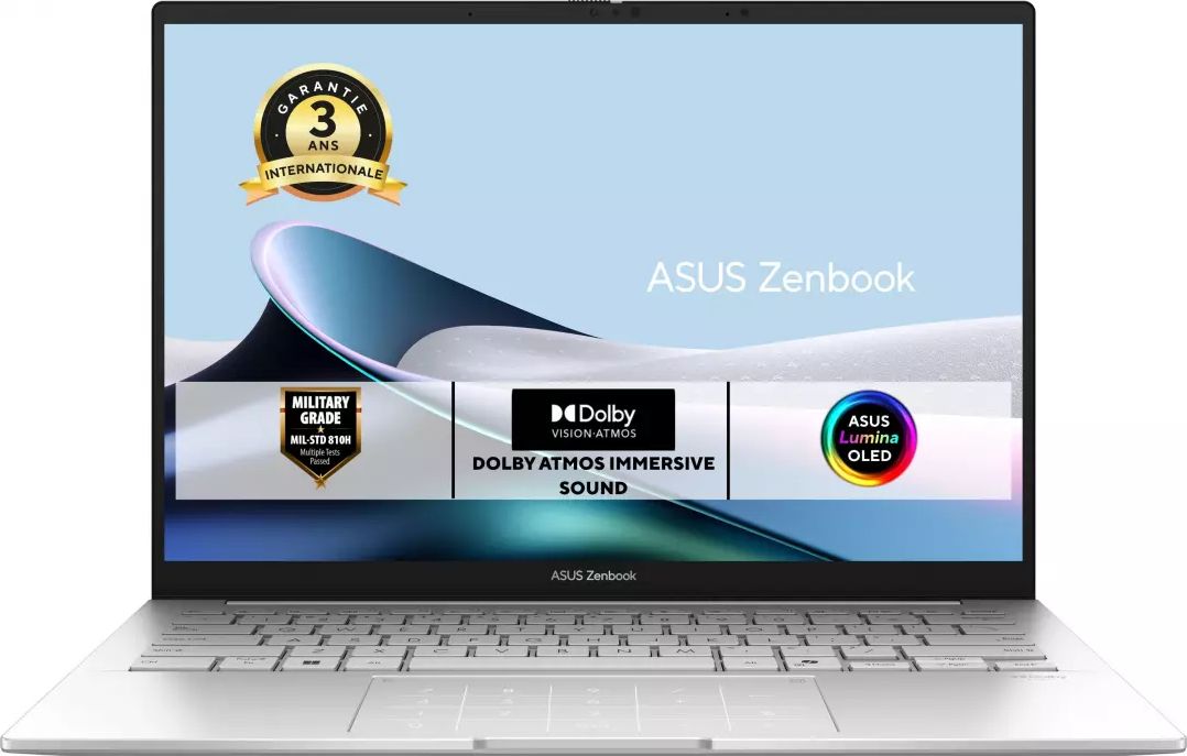 PC portable 14 pouces ASUS Core Ultra 5 16Go 512Go Argent - UX3405CA-ISCQD1162W