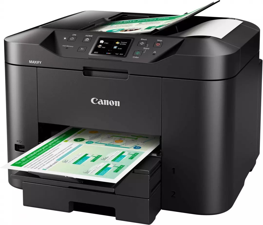 Imprimante multifonction jet d'encre CANON Cartouches XL Recto-Verso Wi-Fi Noir - MB2750