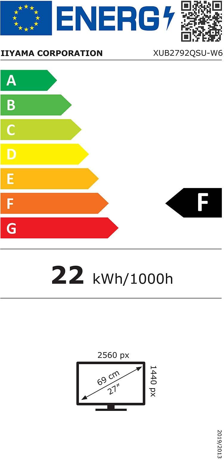 Ecran 27 pouces IIYAMA  - XUB2792QSU-W6