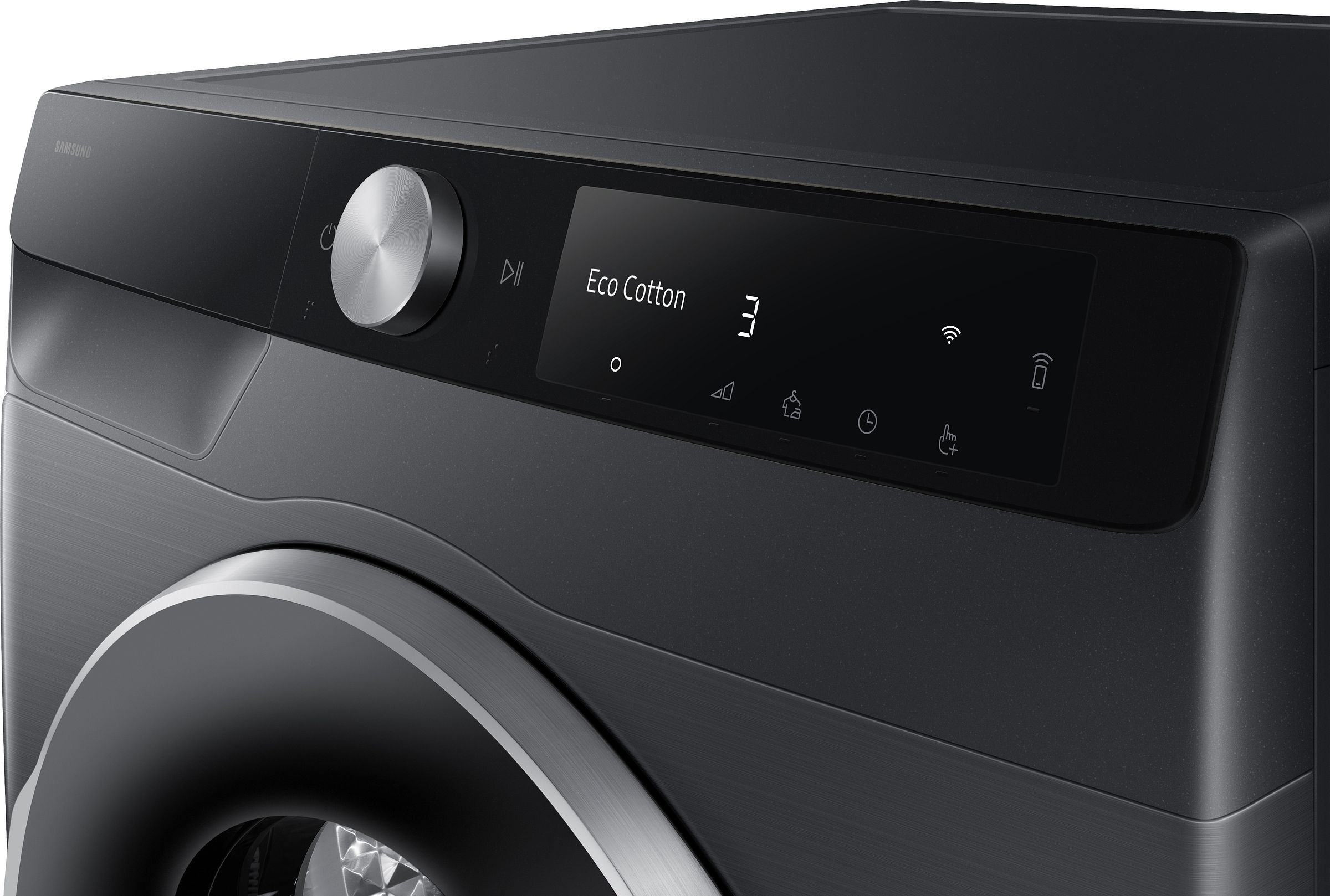 Sèche-linge pompe à chaleur SAMSUNG 9kg Moteur induction Connecté Noir - DV90DG6845LBU3