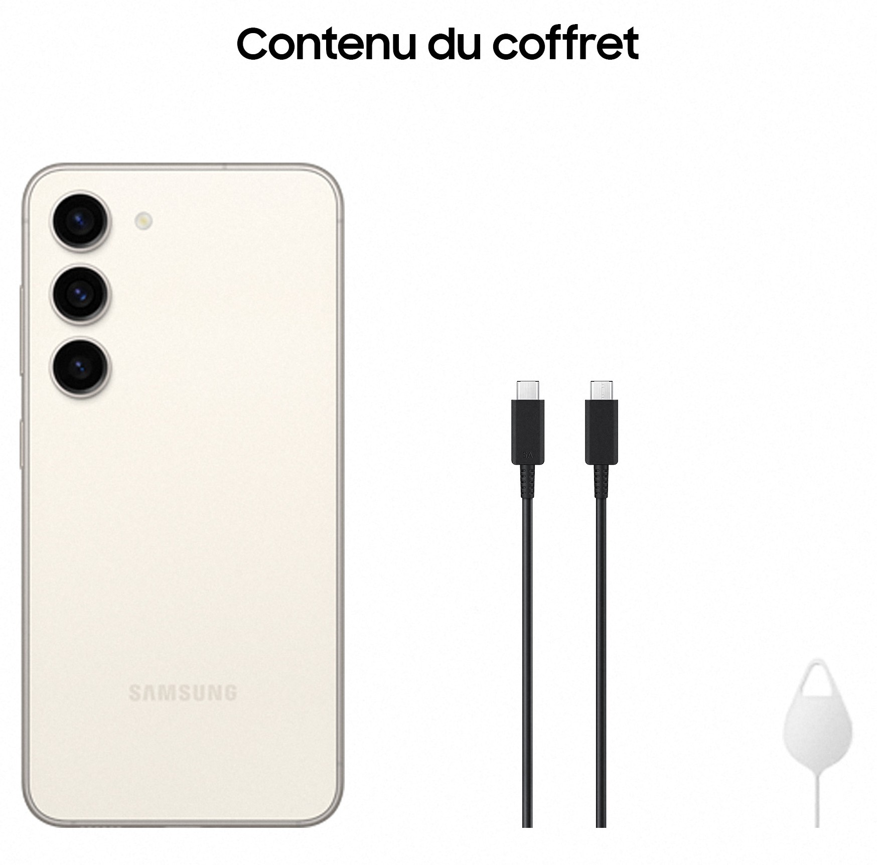 Smartphone SAMSUNG Galaxy S23 5G 128Go Crème - GALAXY-S23-128CREME Smartphone SAMSUNG Galaxy S23 5G 128Go Crème - GALAXY-S23-128CREME