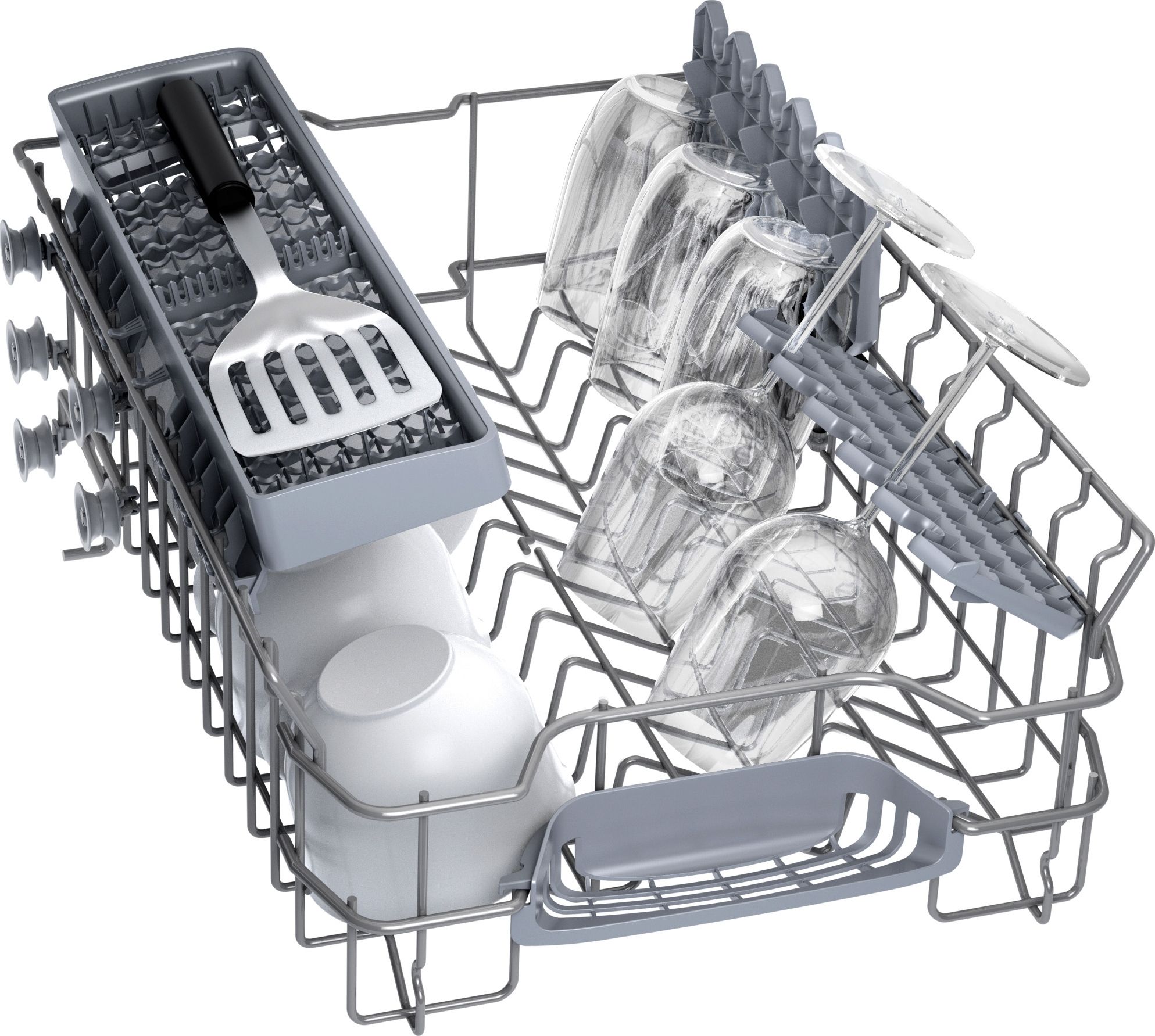 Lave vaisselle 45 cm BOSCH Home Connect 10 couverts 46dB Gris - SPS2HKI55E
