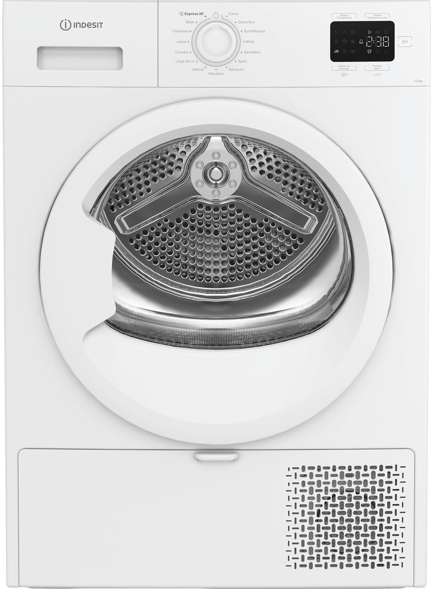 Sèche-linge pompe à chaleur INDESIT 10kg Blanc CYD102DWWFR