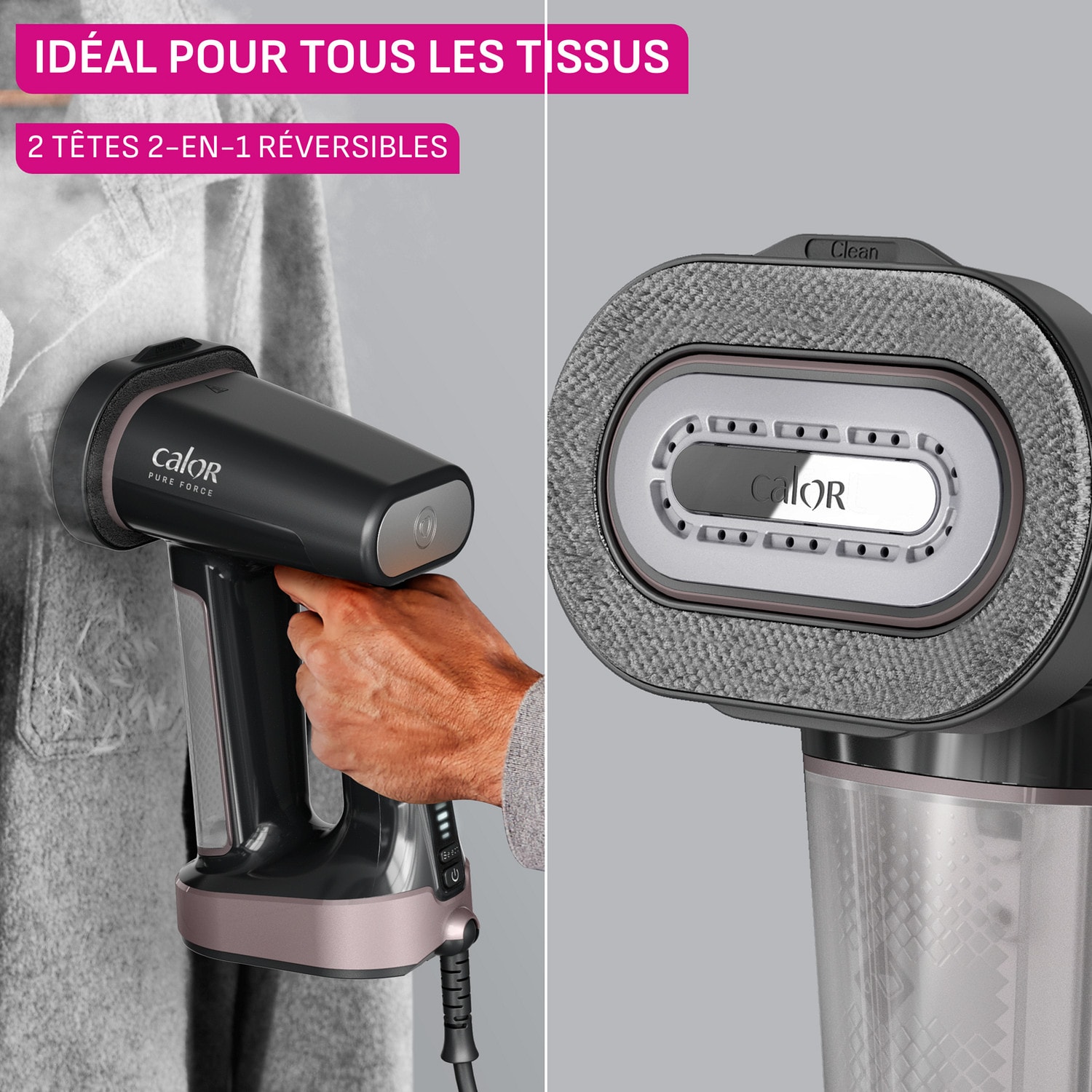 Défroisseur vapeur CALOR 1800W 35g/min - DT8765C0