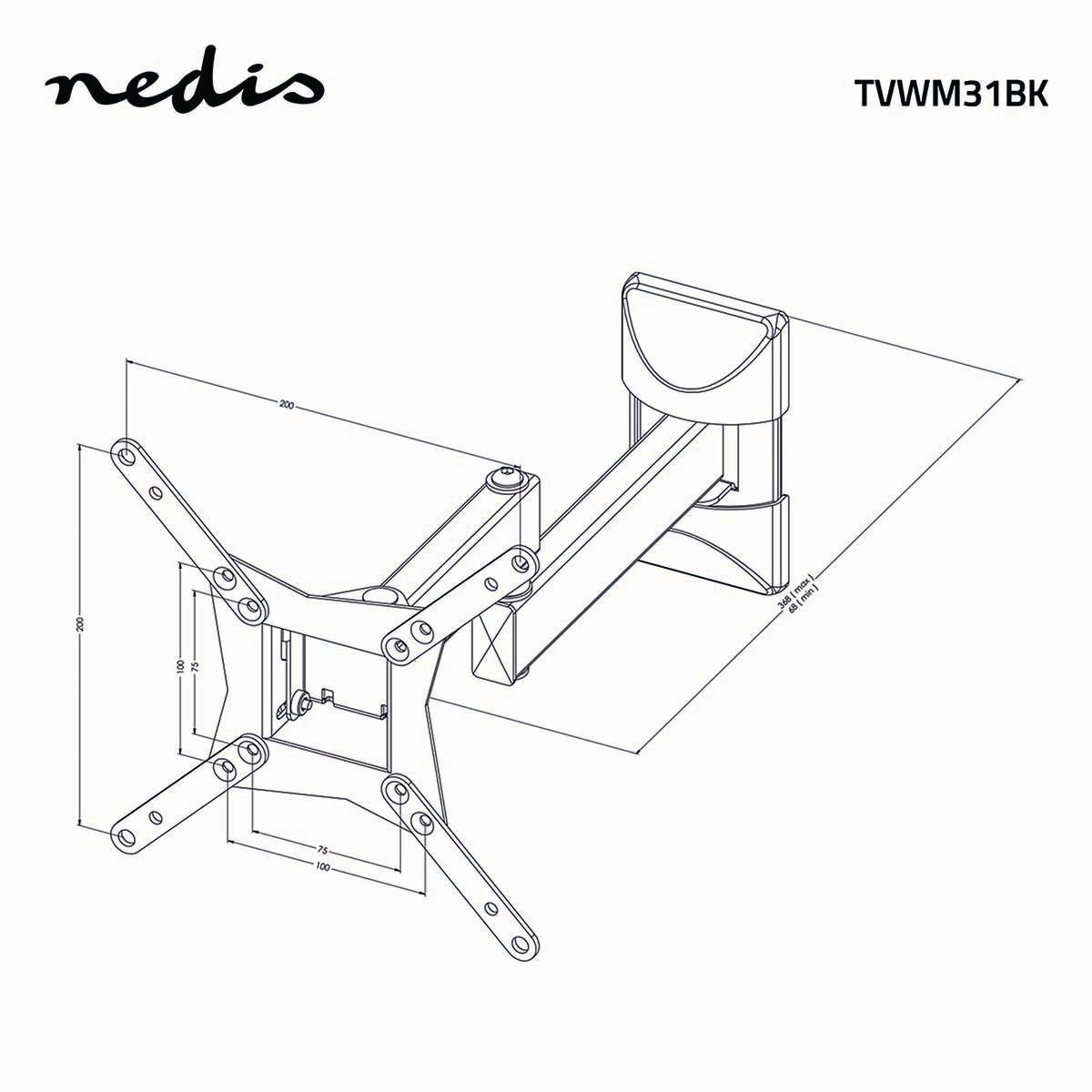Support mural NEDIS  - TVWM31BK