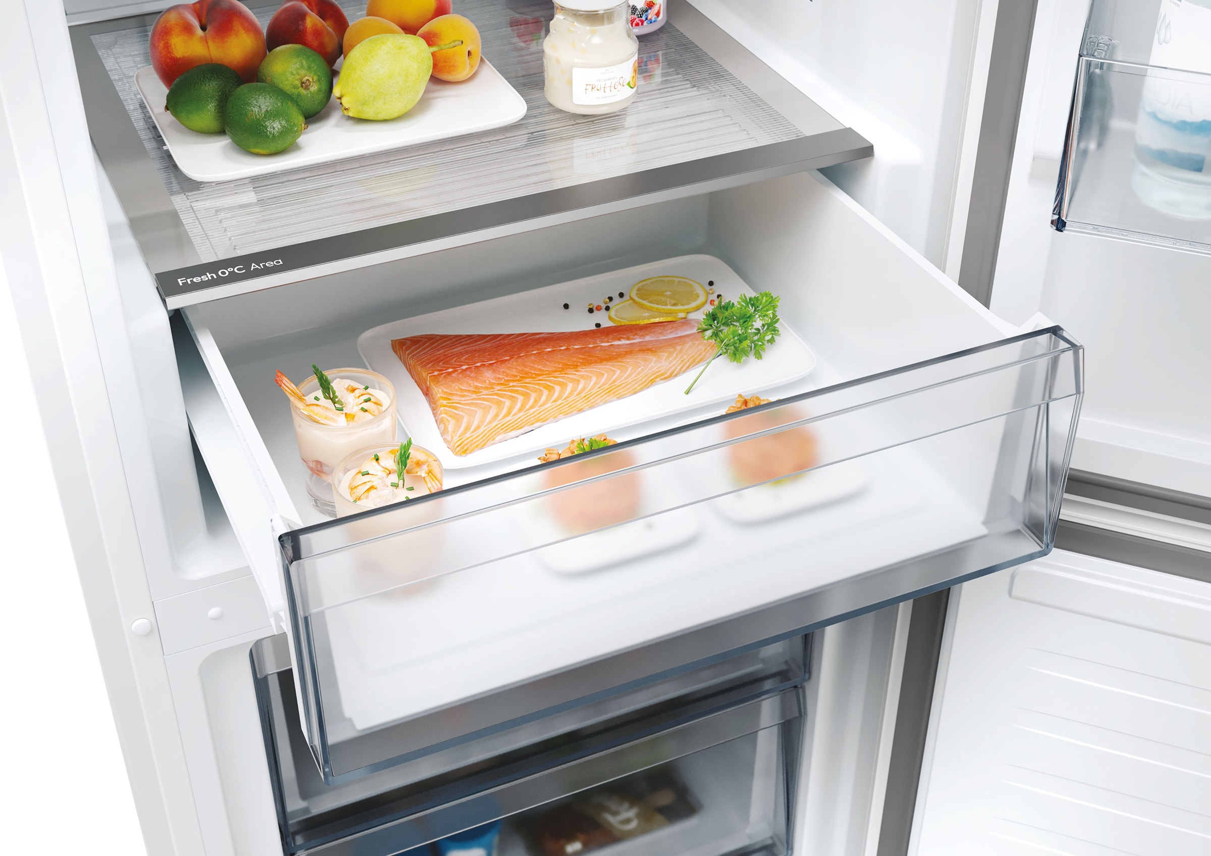 Réfrigérateur congélateur bas CANDY 355L No Frost Blanc - CNCQ2T618EW