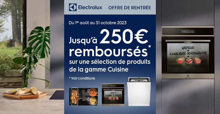 Découvrez les offres rentrée Electrolux
