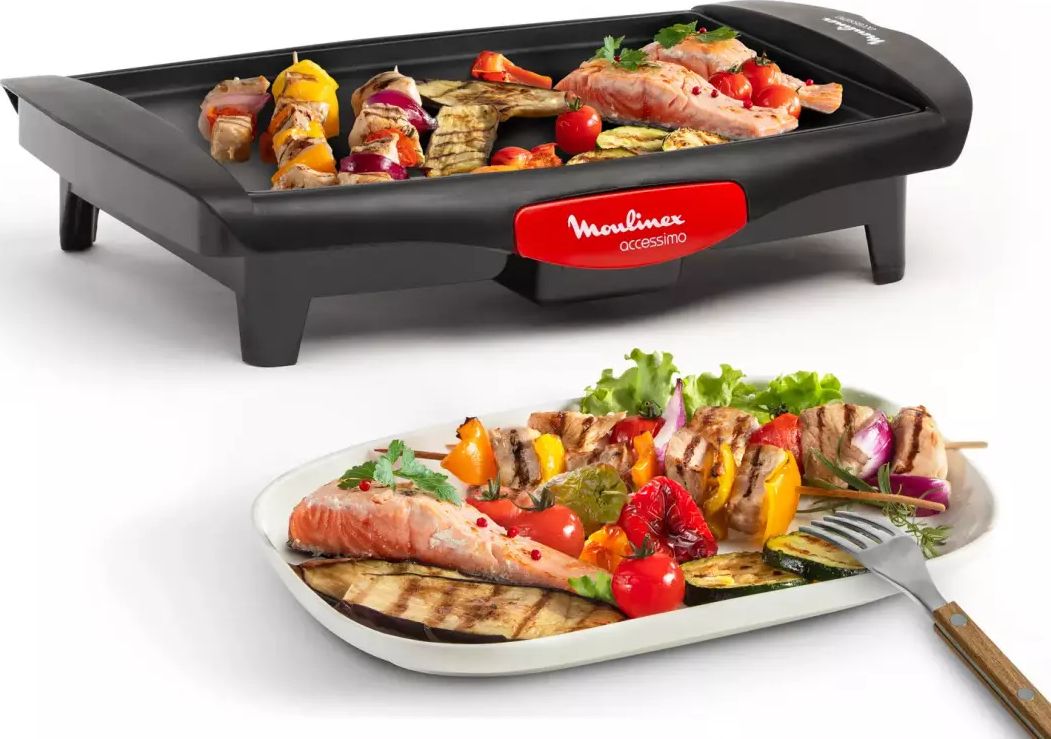 Plancha MOULINEX 36x36cm 4 personnes Antiadhésif Noir - CB560811