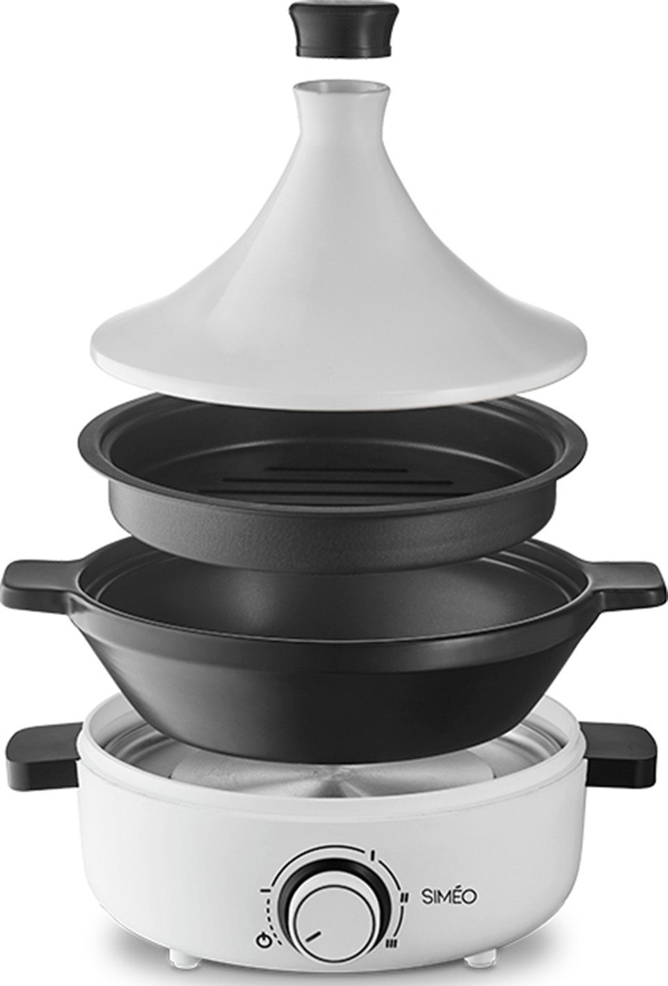 Tajine SIMEO 4 personnes 1000W 1,8L Noir - TGC680