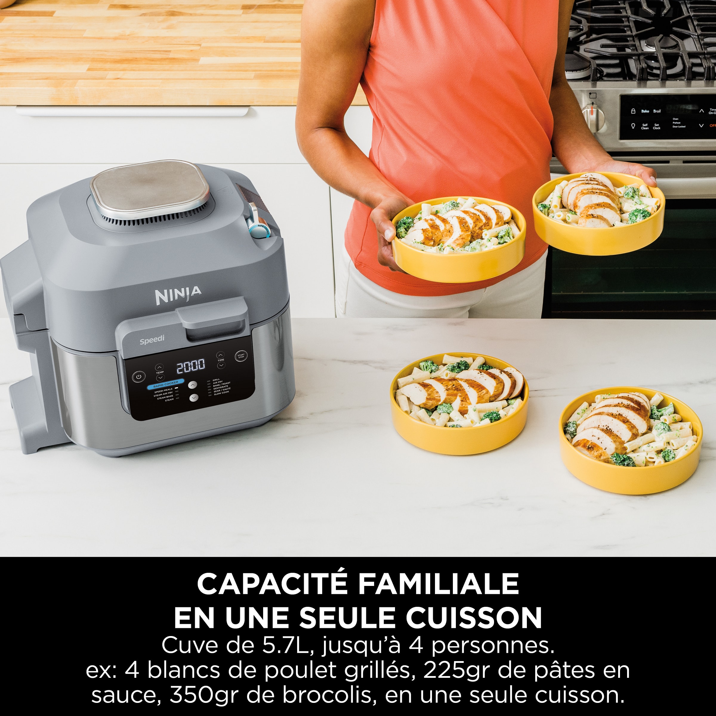 Multicuiseur NINJA 5.7L 1760W Argent - ON400EU