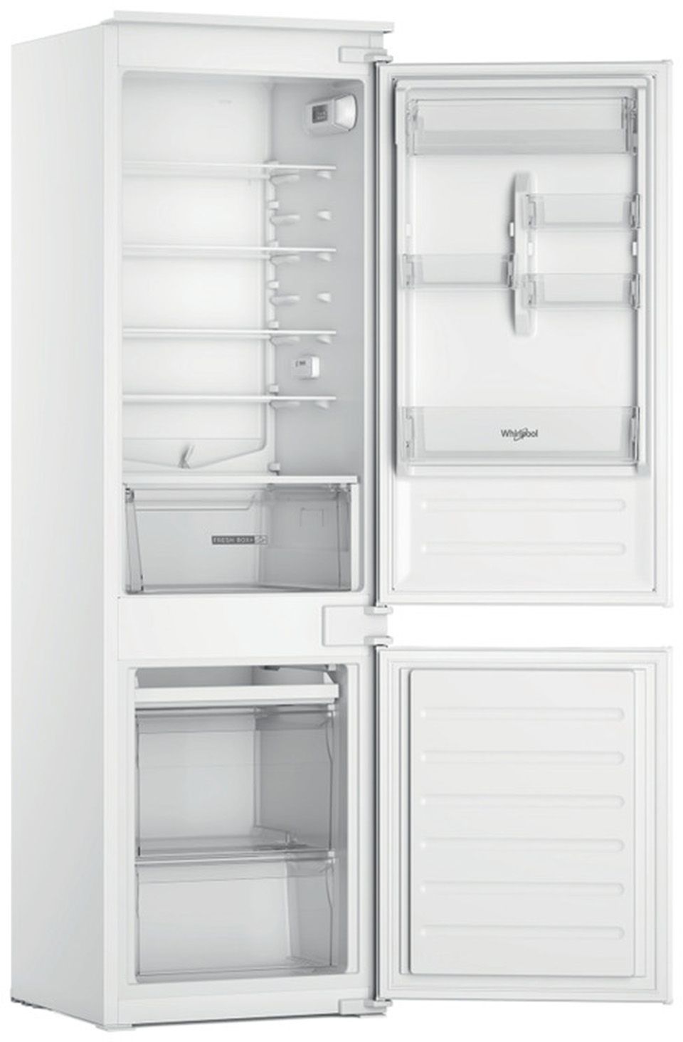 Réfrigérateur congélateur encastrable WHIRLPOOL 268L Froid statique Blanc - WHC18D051A1FR