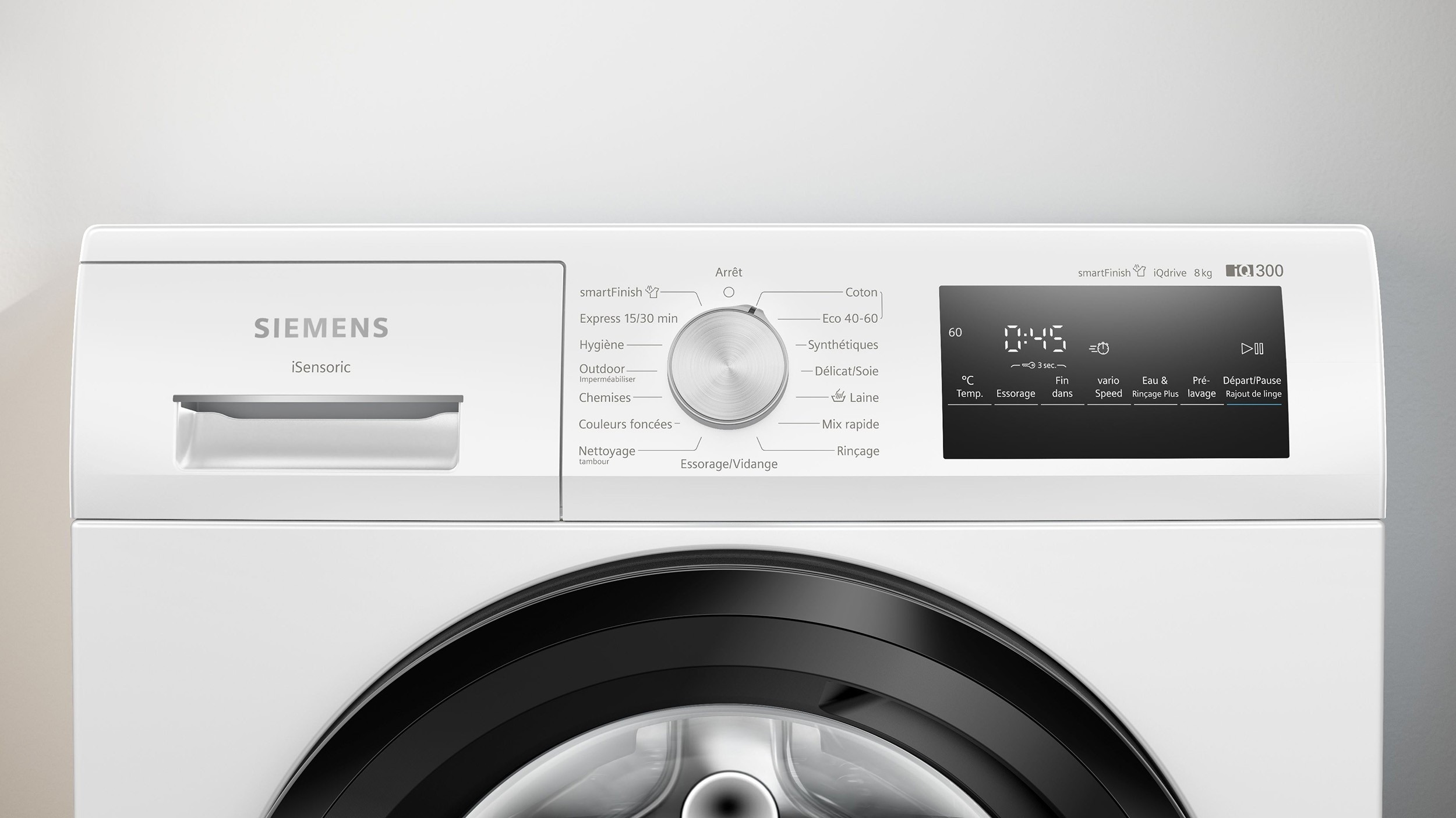 Lave linge Frontal SIEMENS iQ300, 1200trs/mn, 8kg, Blanc - WM12N228FR Lave linge Frontal SIEMENS iQ300, 1200trs/mn, 8kg, Blanc - WM12N228FR