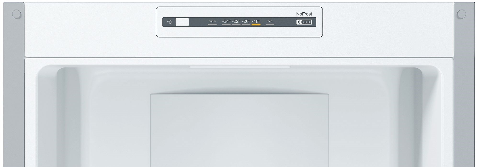 BOSCH Réfrigérateur congélateur bas Série 2 NoFrost MultiAirflow 302L Inox - KGN36NLEA