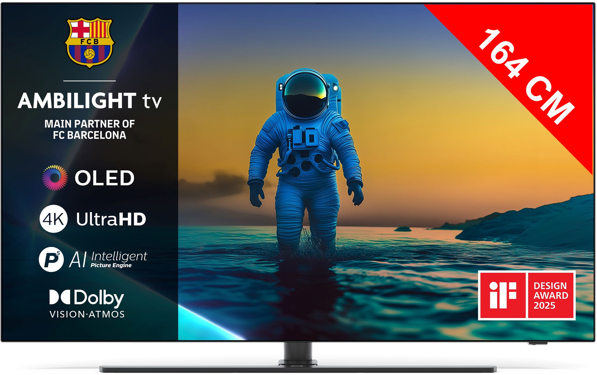 TV OLED 4K 164 cm PHILIPS 65" 4K 144Hz Noir 65OLED850
