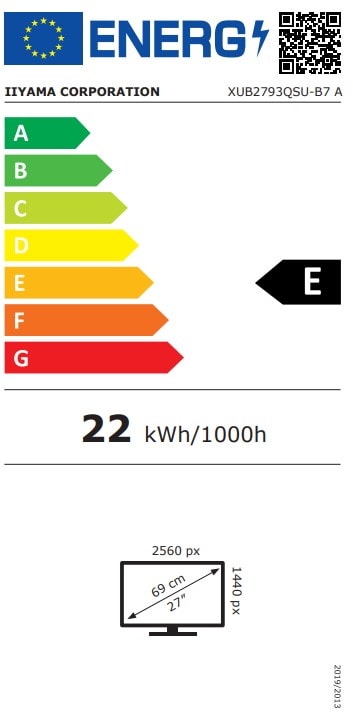Ecran 27 pouces IIYAMA  - IIXUB2793QSUB7