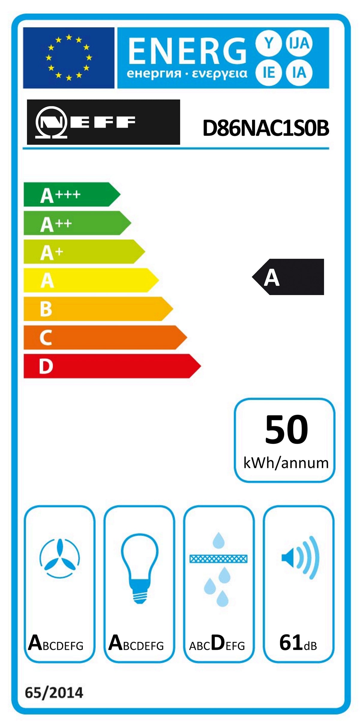 Groupe filtrant NEFF - D86NAC1S0B Groupe filtrant NEFF - D86NAC1S0B