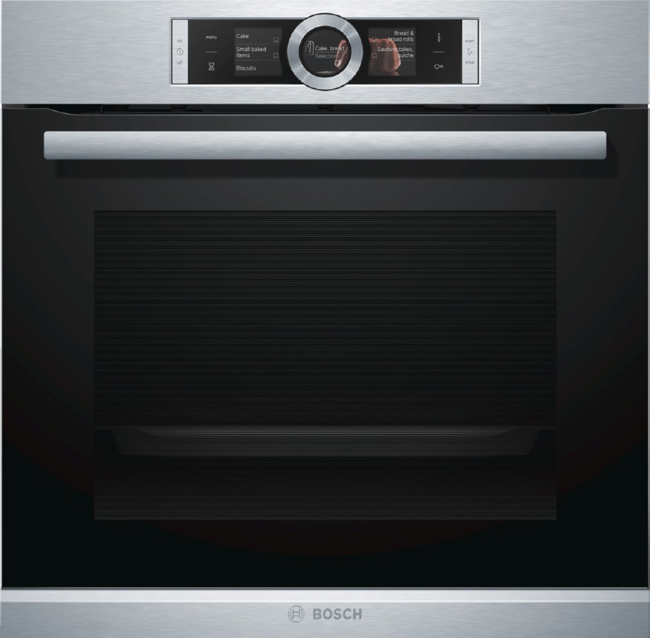 BOSCH Four encastrable pyrolyse Série 8 Hotair 4D 71L Inox HBG6760S1F BOSCH Four encastrable pyrolyse Série 8 Hotair 4D 71L Inox HBG6760S1F