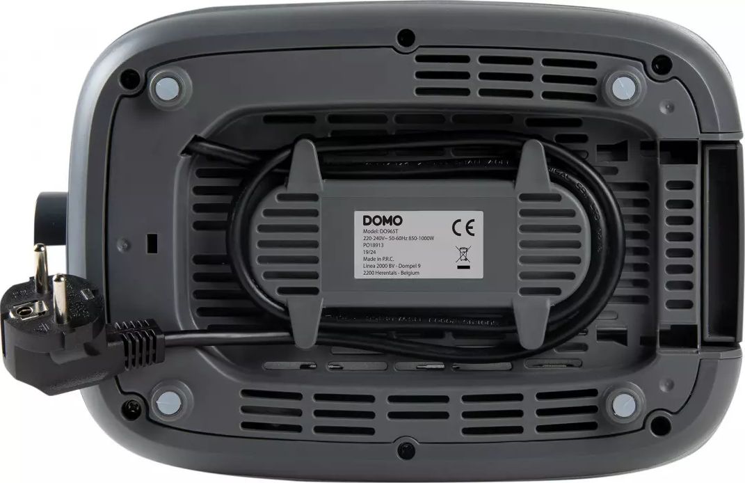 Grille pain DOMO 2 fentes 1000W Gris - DO965T