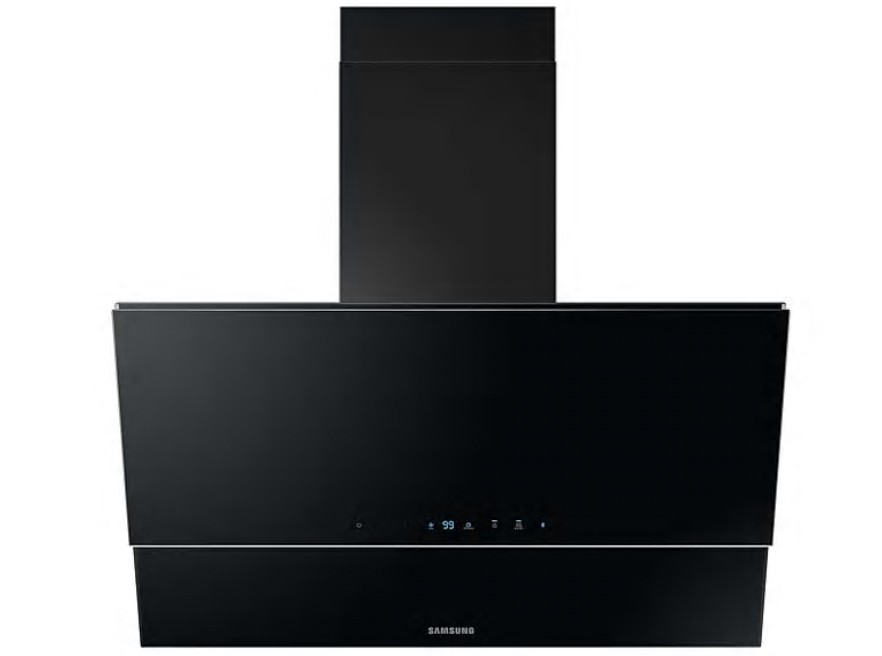 SAMSUNG Hotte decorative murale 90 cm 4 vitesses 75dB Noir SAMSUNG Hotte decorative murale 90 cm 4 vitesses 75dB Noir