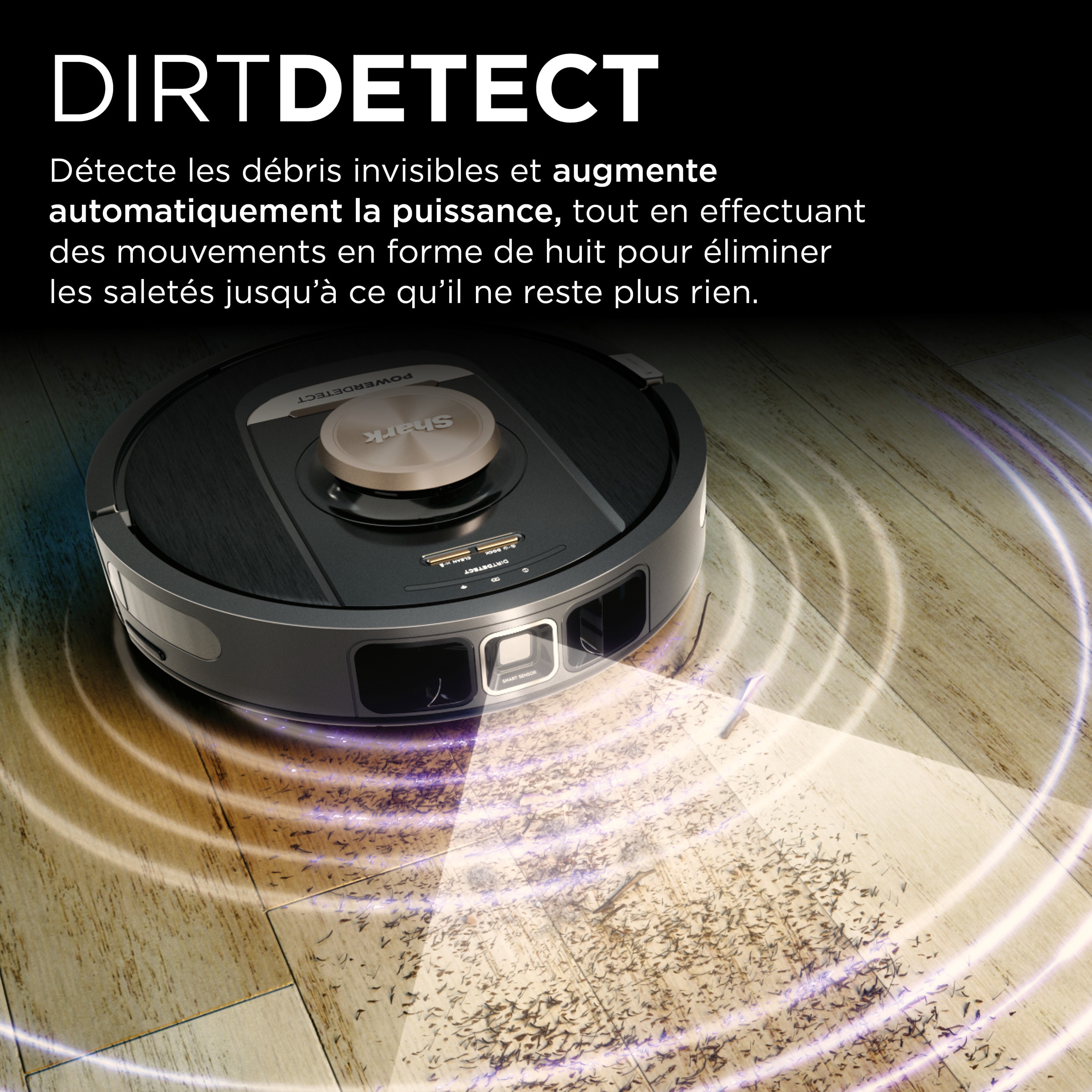 Aspirateur robot SHARK Laveur, Power detect, avec station, LIdar, Noir - RV2820VEEU Aspirateur robot SHARK Laveur, Power detect, avec station, LIdar, Noir - RV2820VEEU