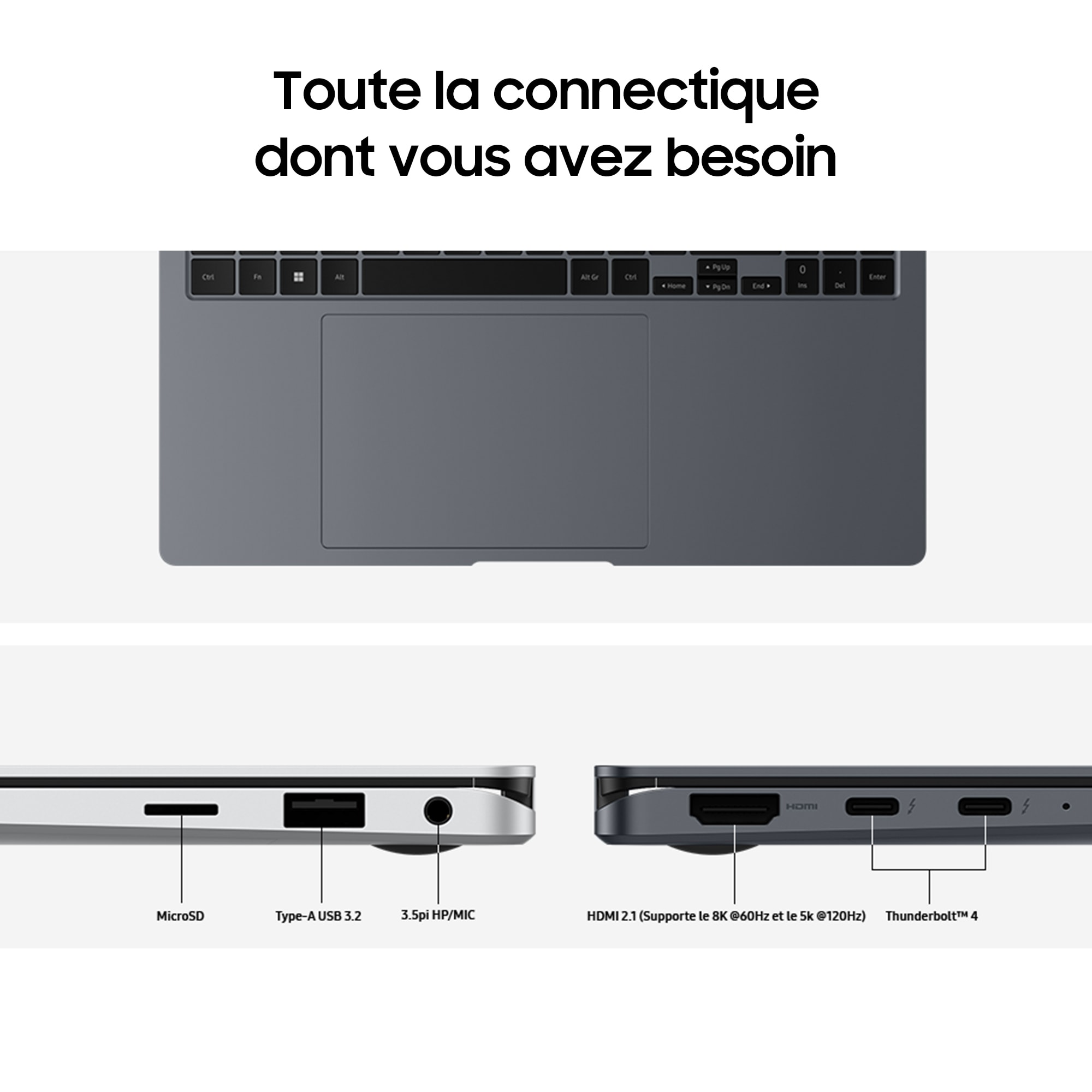 Ordinateur portable tactile SAMSUNG - NP960QGK-KG2FR Ordinateur portable tactile SAMSUNG - NP960QGK-KG2FR