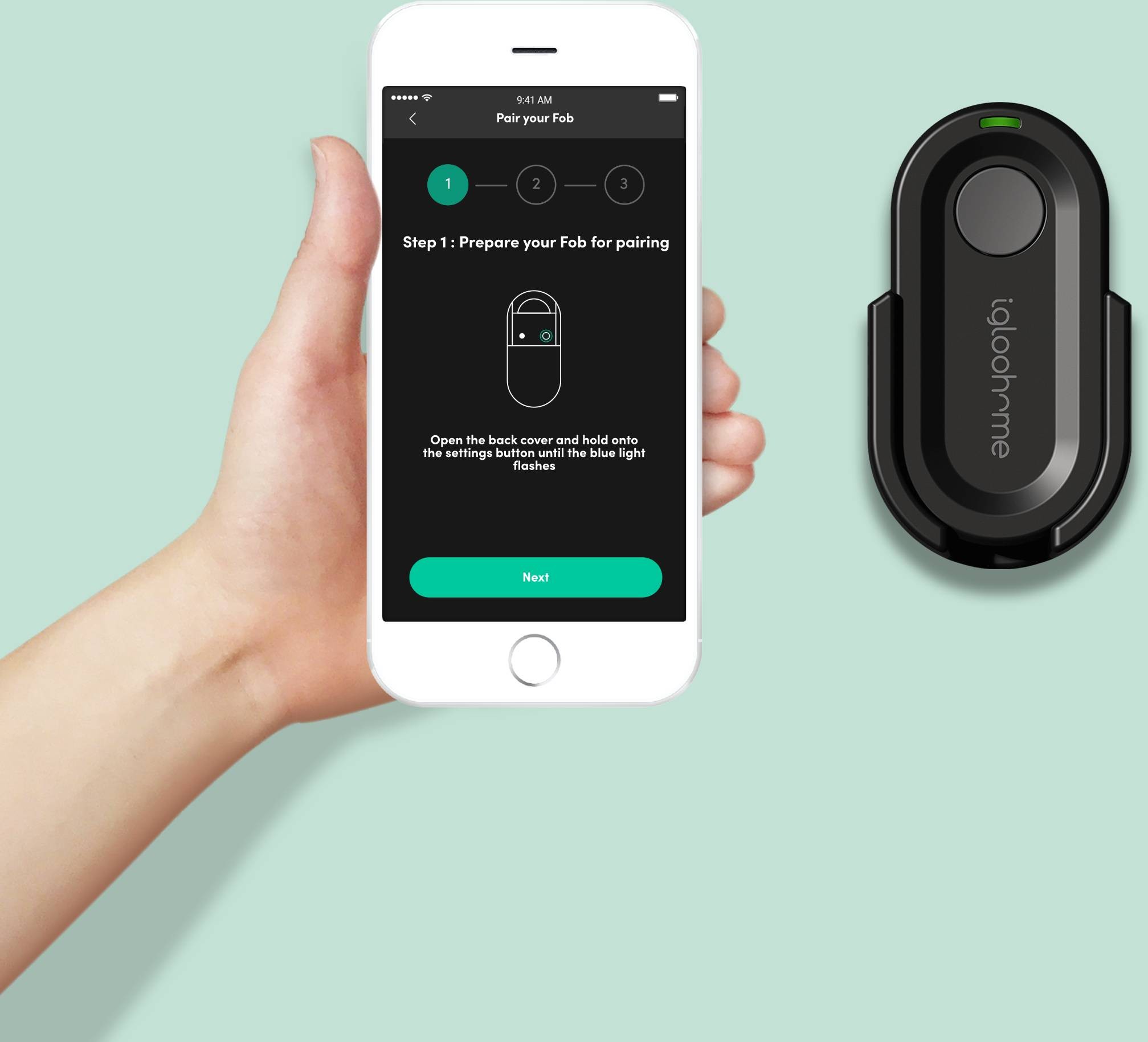 IGLOOHOME Accessoire serrure connectée  - SMART-KEY-FOB