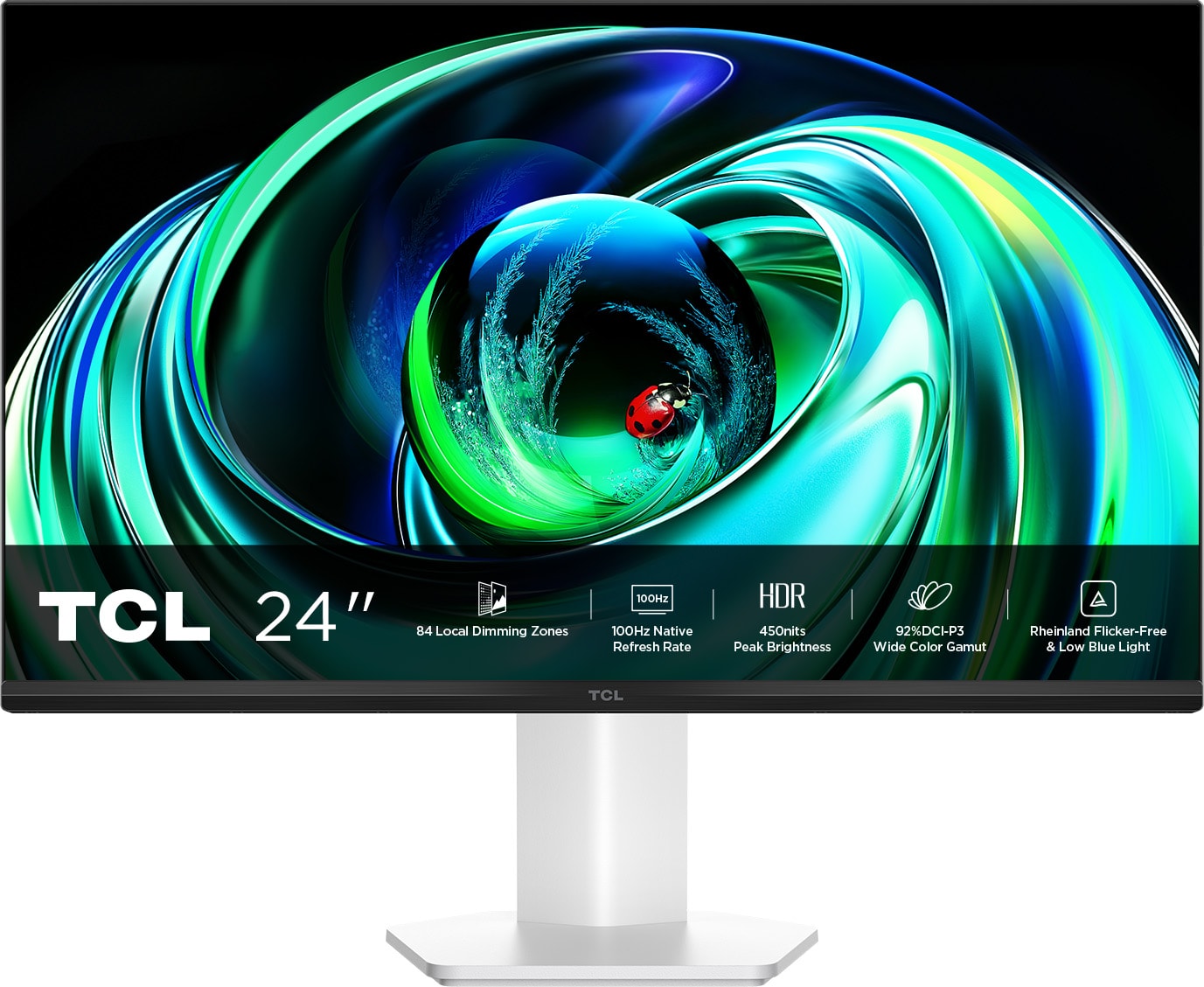 Ecran 24 pouces Full HD TCL VA HDMI VGA Blanc 24G54