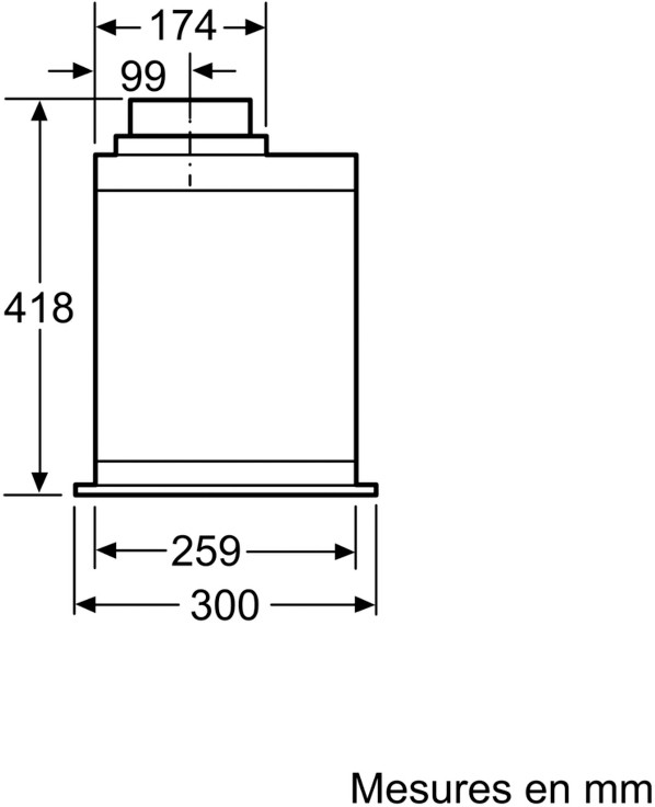 BOSCH Groupe filtrant Serie 6 52cm 67dB Inox - DHL575C