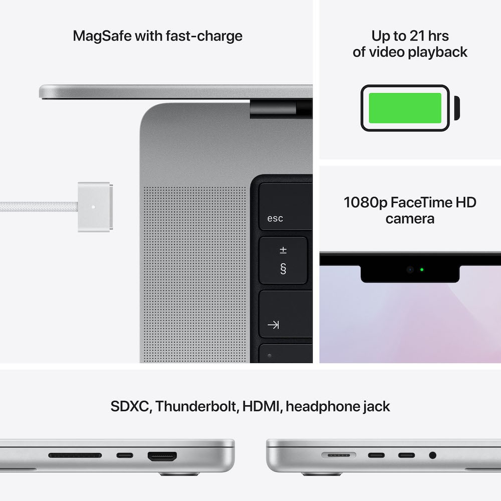 APPLE MacBook Pro 14" M1 PRO 1To SSD Argent APPLE MacBook Pro 14" M1 PRO 1To SSD Argent