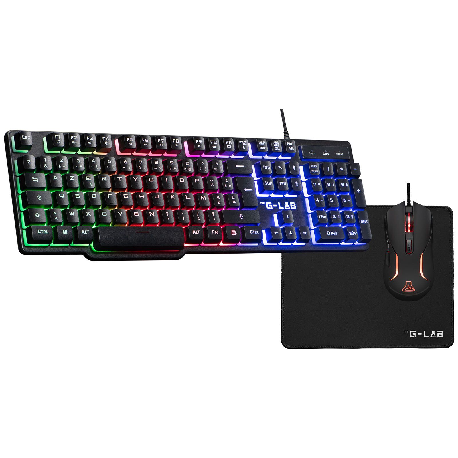 Clavier gamer THE G-LAB Membrane Filaire COMBO-CHROM-EX
