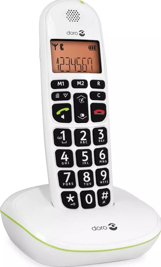 Téléphone sans fil DORO 20 contacts Mains libres Audio Boost Blanc - PHONEEASY100WBLANC