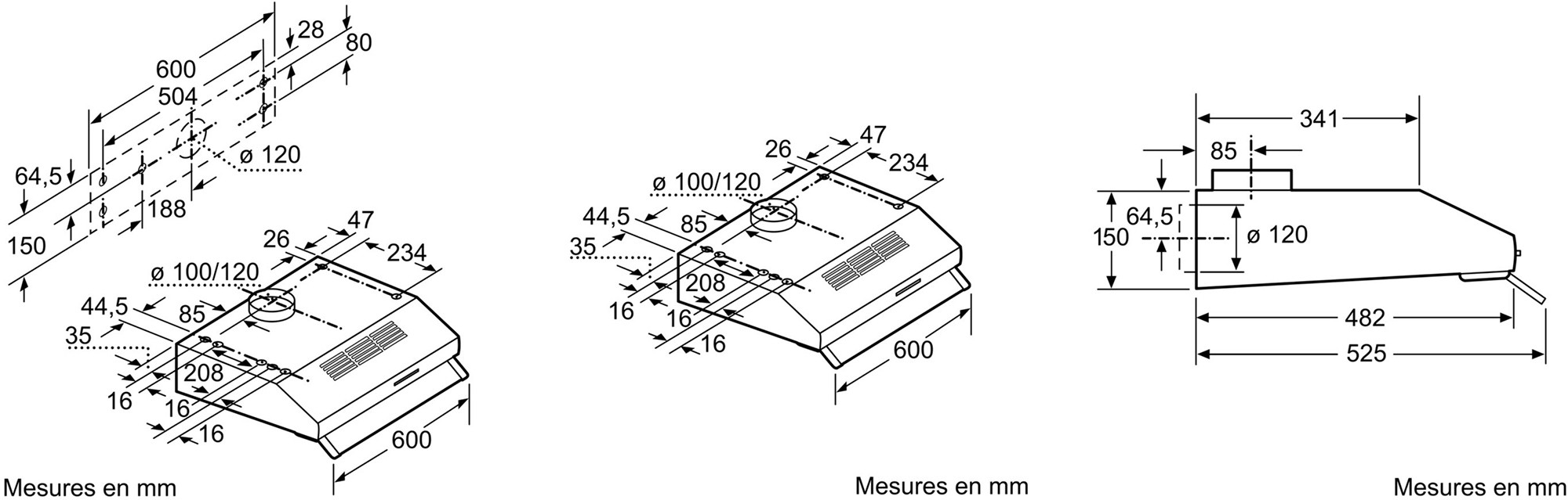 SIEMENS Hotte casquette  - LU63LCC50