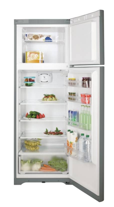 Réfrigérateur congélateur haut INDESIT Hygiène Control 318L Gris - TIAA12VSI1