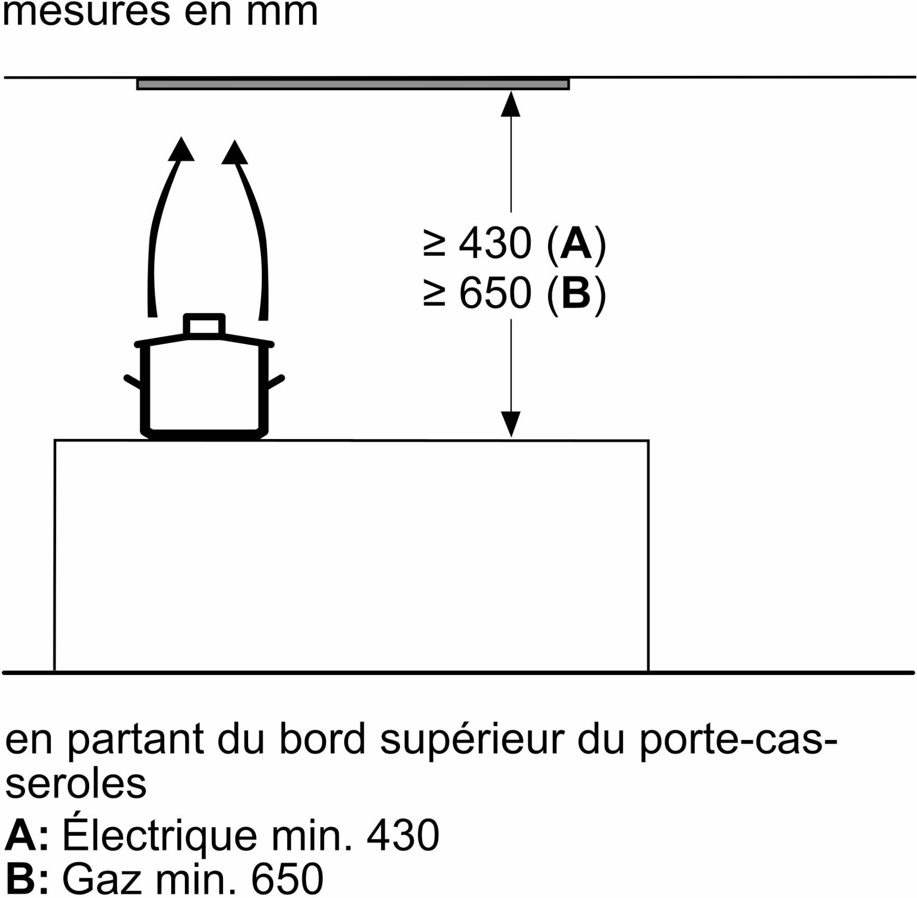 Hotte intégrée NEFF 4 vitesses 59.7cm Noir - D65XAM2S0