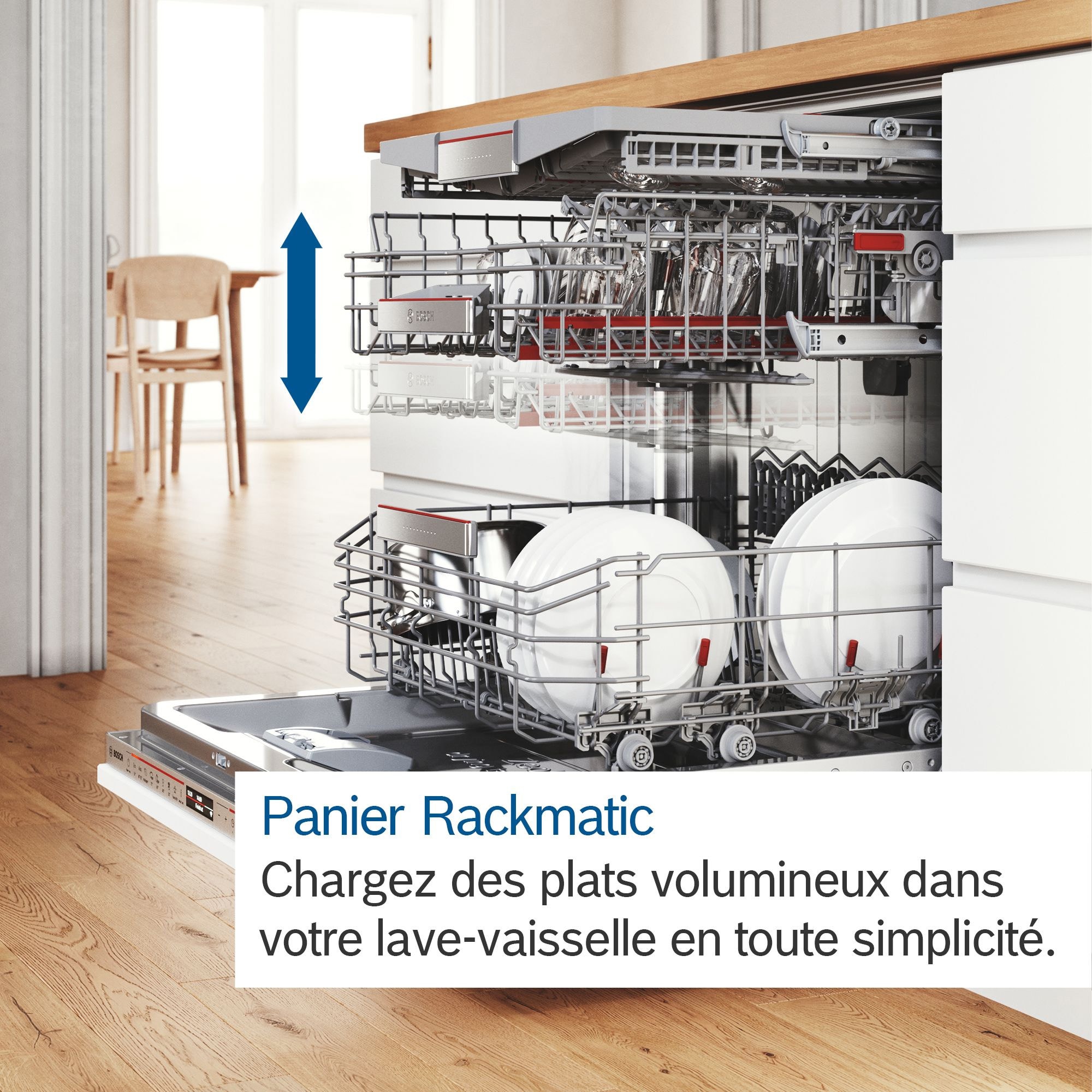 Lave vaisselle 60 cm BOSCH Série 4, 14 couverts, Blanc - SMS4EMW01F Lave vaisselle 60 cm BOSCH Série 4, 14 couverts, Blanc - SMS4EMW01F