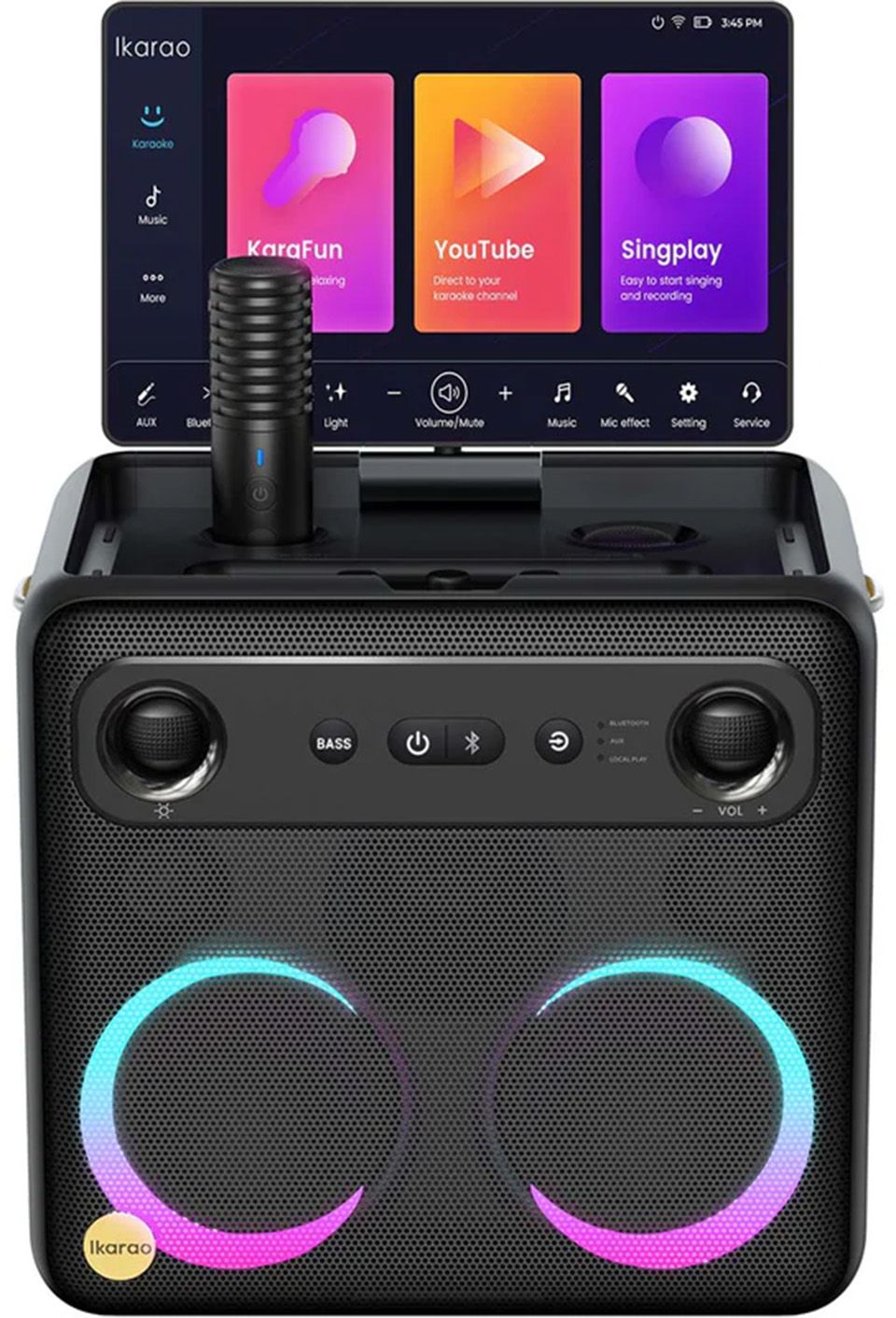 Ensemble karaoké IKARAO Écran 10.1" Android 300W IKARAO-X2
