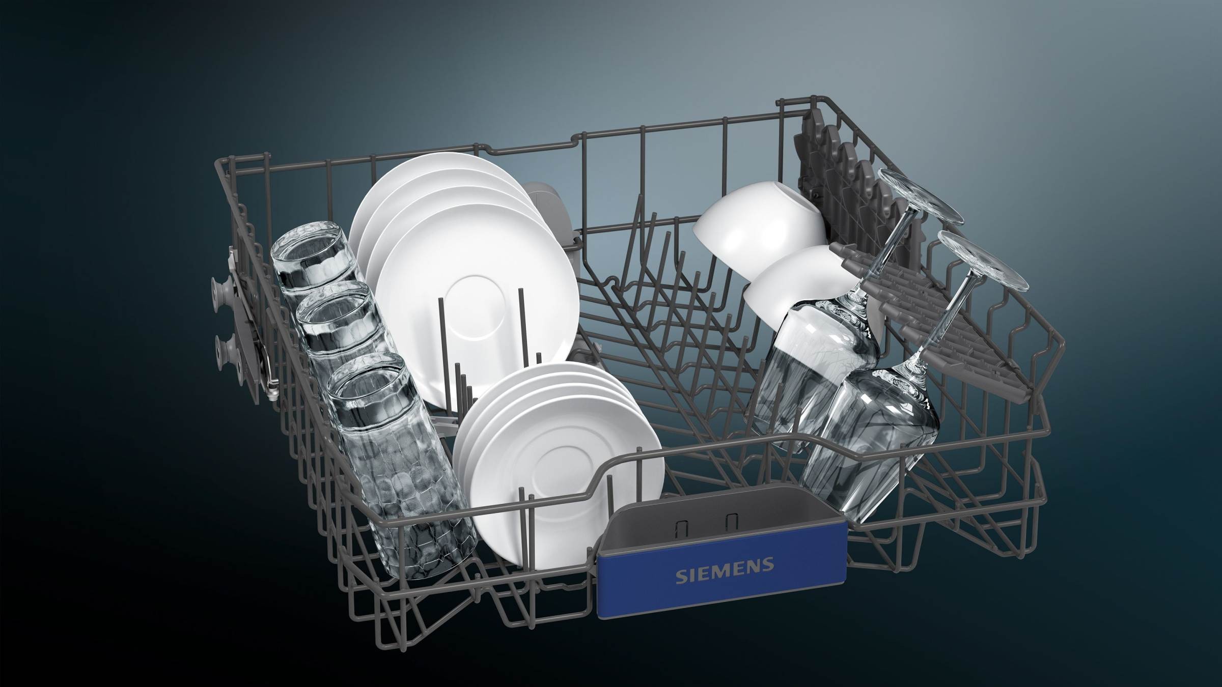 SIEMENS Lave vaisselle 60 cm iQ300 Home Connect 14 couverts BlackSteel - SN23EC03ME