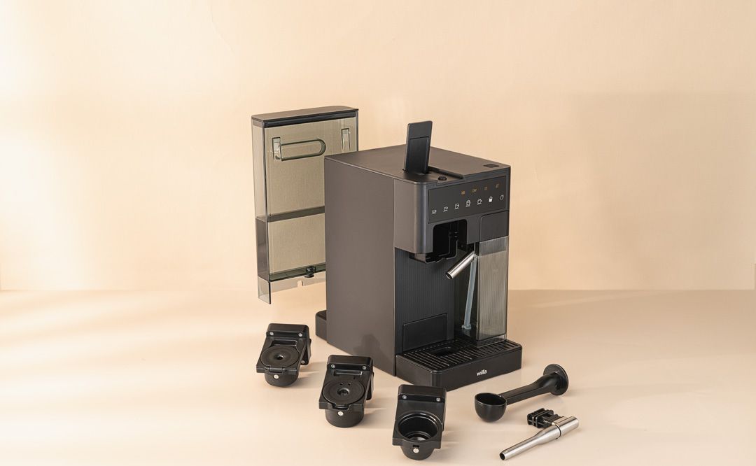 Cafetière à dosette WILFA Volo Multifonction 1.6L 1350W Buse vapeur - MMA1T-TCM20